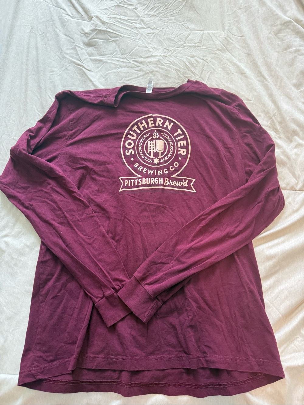 Men's Long Sleeve Shirt - Maroon